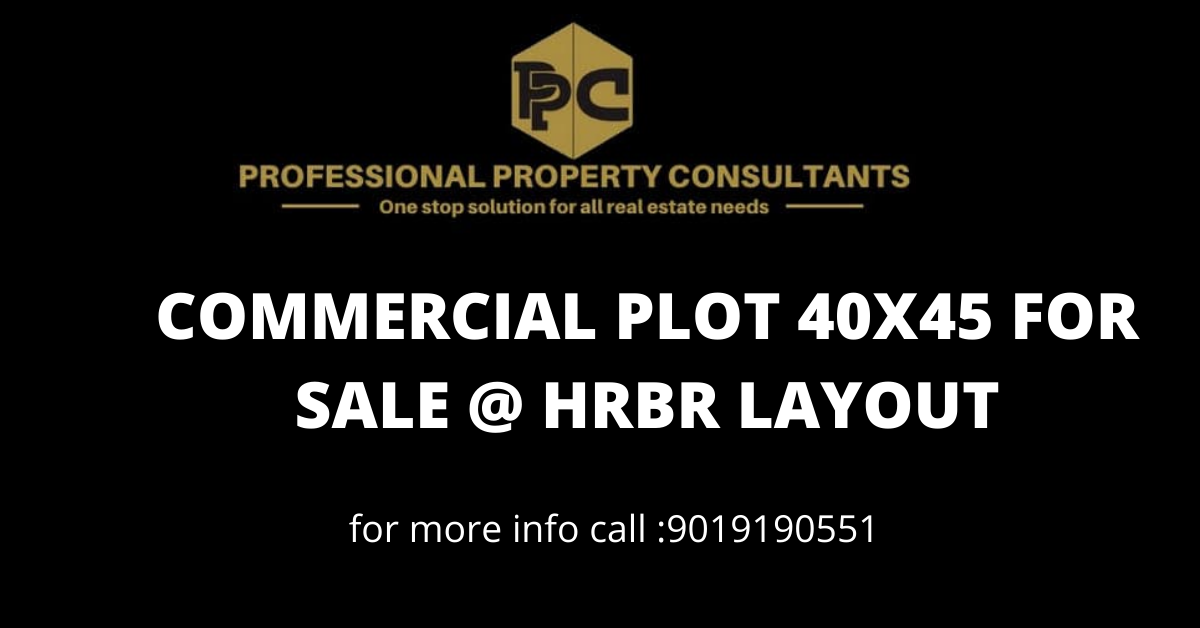 Commercial Plot for Sale @ HRBR