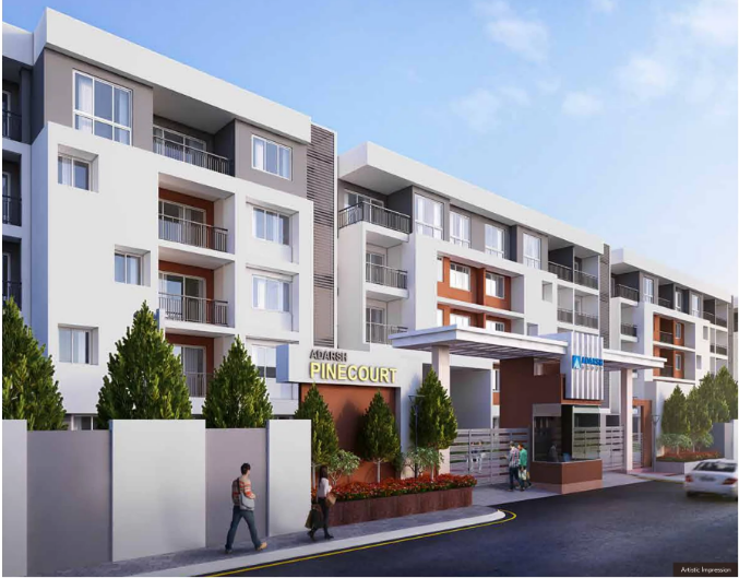 Flat for sale at adarsh pine court at hennur